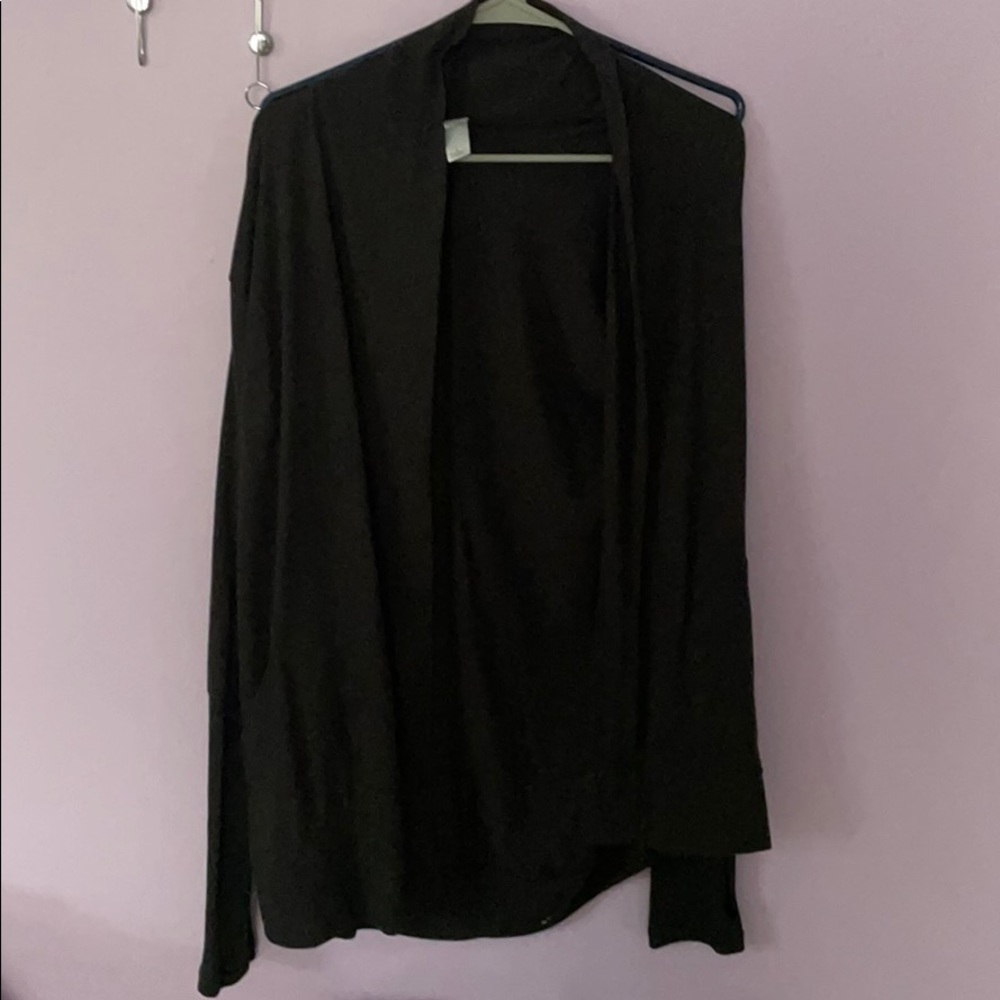 black cardigan